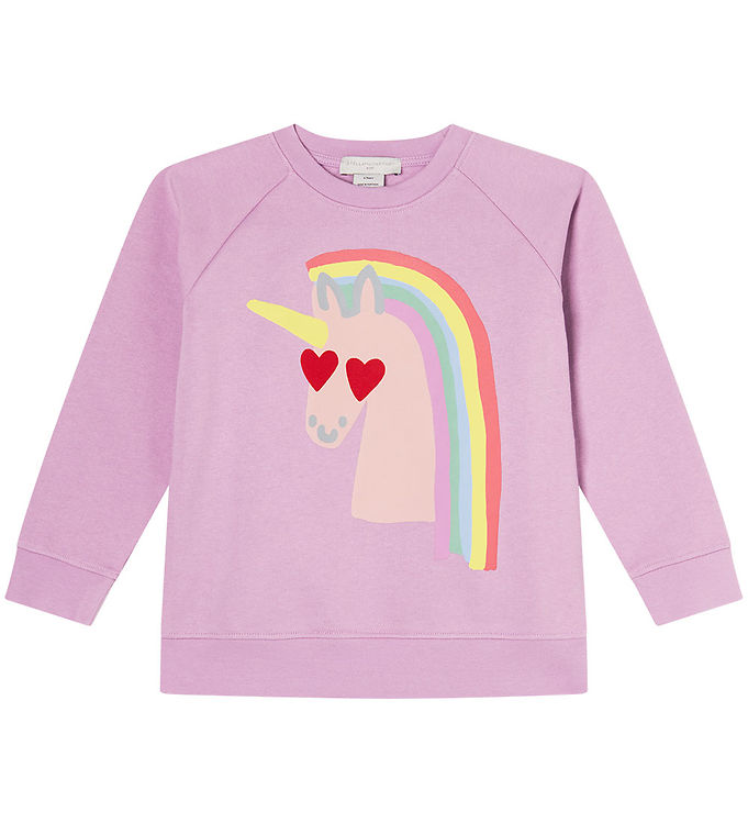 Stella McCartney Kids Sweatshirt - Lilla m. Enhjørning
