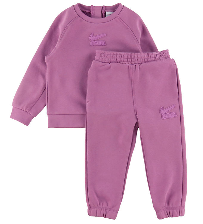 4: Nike Sweatsæt - Sweatshirt/Sweatpants - Rush Fuchsia