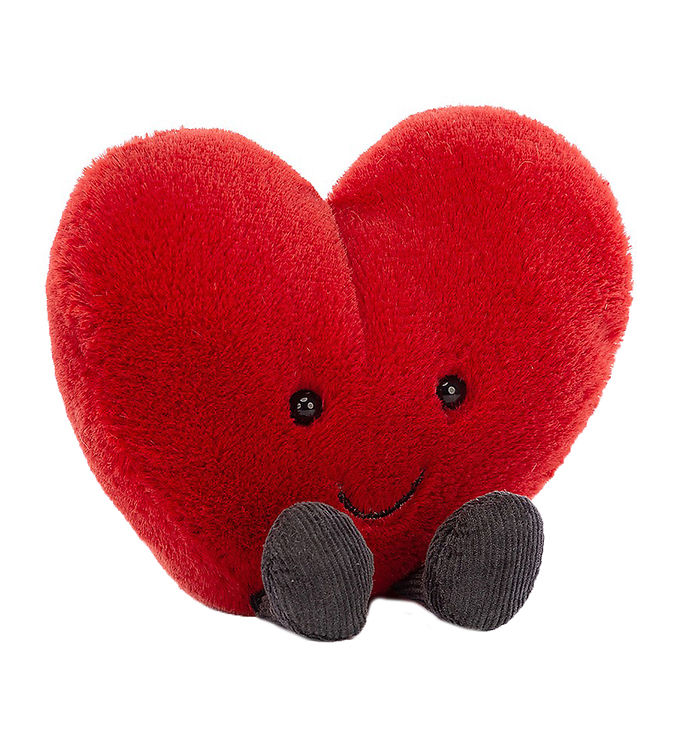 Image of Jellycat Bamse - 11x12 cm - Amuseable Red Heart (310650-4541444)