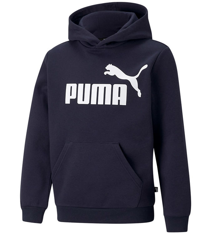 9: Puma Hættetrøje - Ess Logo - Peacoat