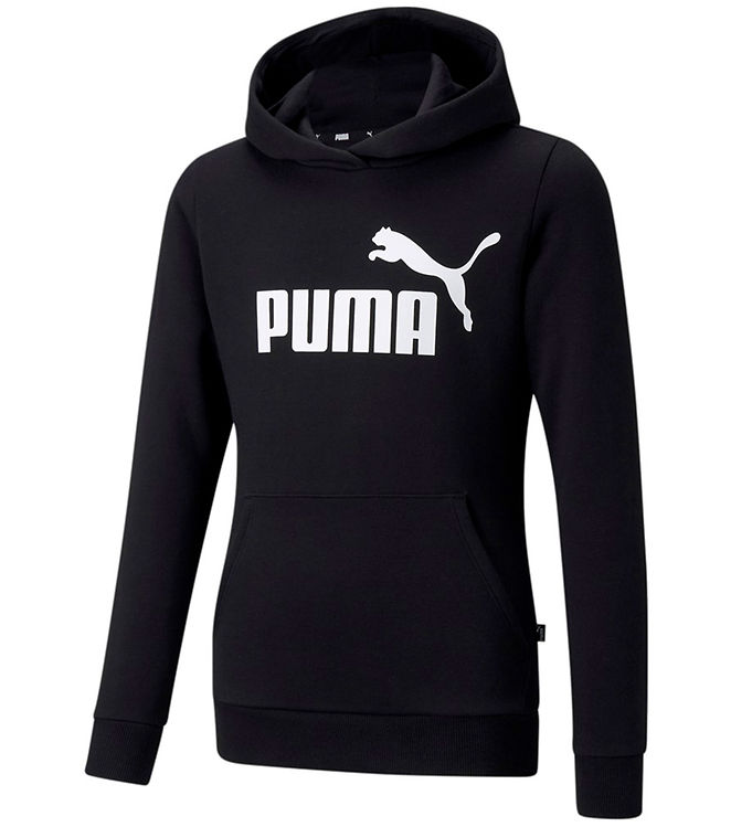 10: Puma Hættetrøje - ESS Logo - Sort
