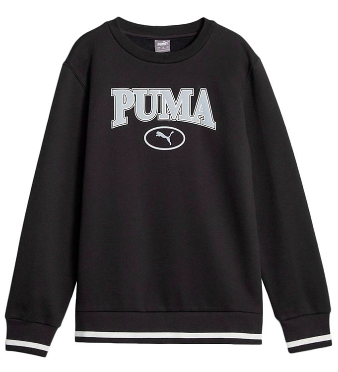 #3 - Puma Sweatshirt - Squad Crew - Sort m. Hvid