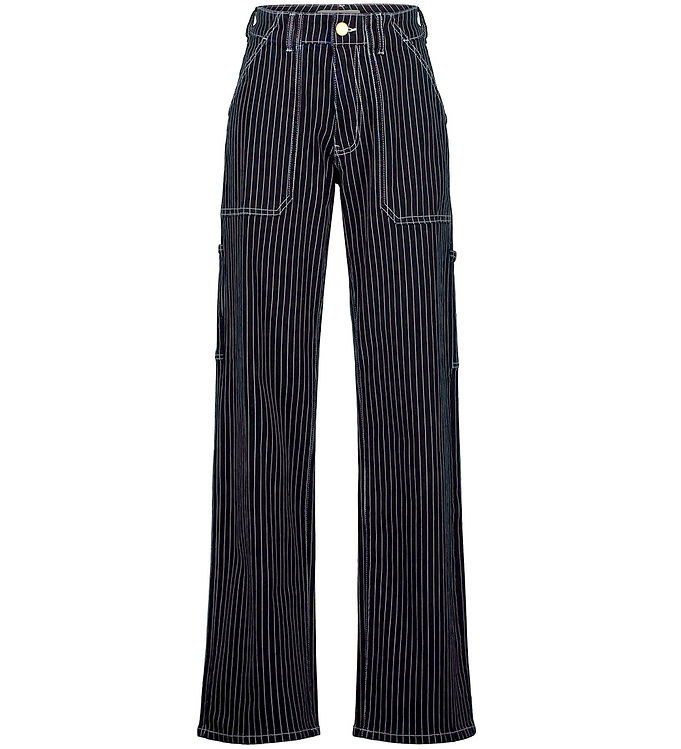 Sofie Schnoor Girls Jeans Dark Blue Stribet