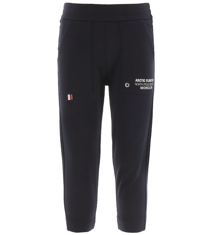 7: Moncler Sweatpants - Navy m. Hvid