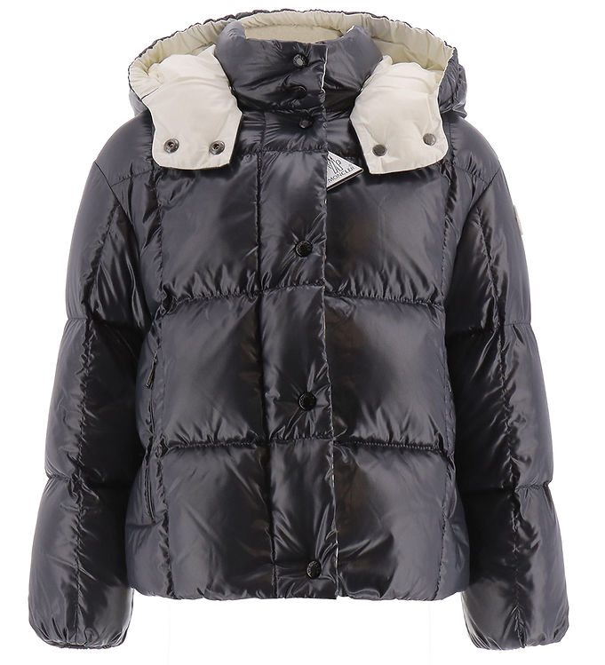 Moncler Dunjakke - Parana Dark Navy m. Hvid female