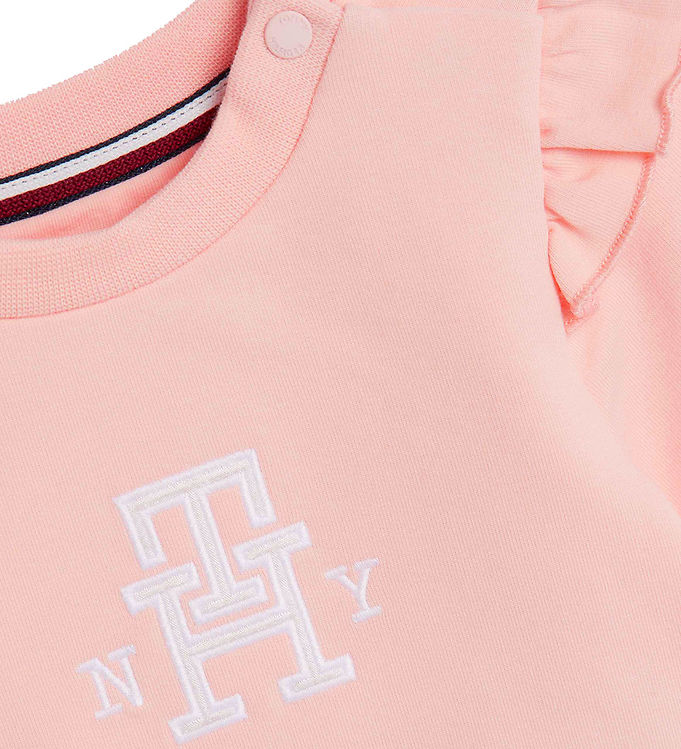 Tommy Hilfiger Sweatshirt - Baby Monogram - Pink Crystal