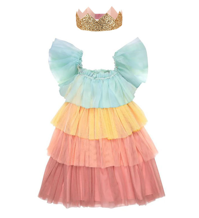 5: Meri Meri Udklædning - Rainbow Ruffle Princess Dress Up