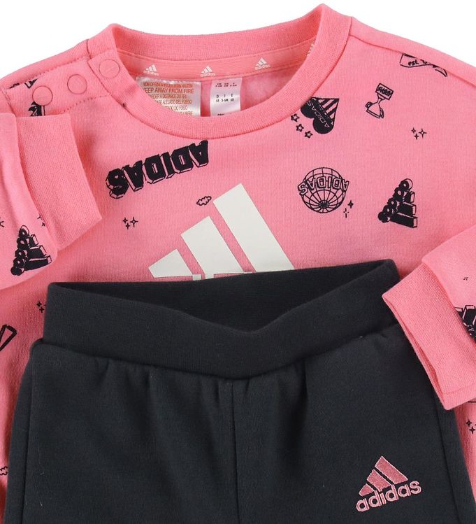 adidas Sweatsæt - BLUV CSET Pink/Sort