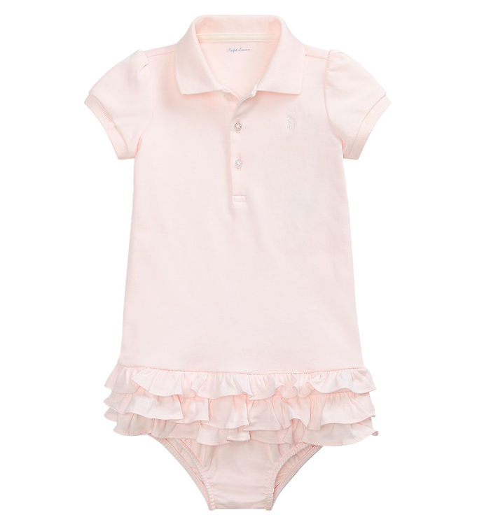 Polo Ralph Lauren Kjole m. Bloomers - Core Replen - Rosa