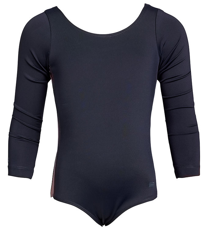 9: Rethinkit Gymnastikdragt - Frida - Midnight Blue m. Gammelrosa