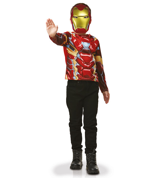 Rubies Udklædning - Iron Man Top/Maske