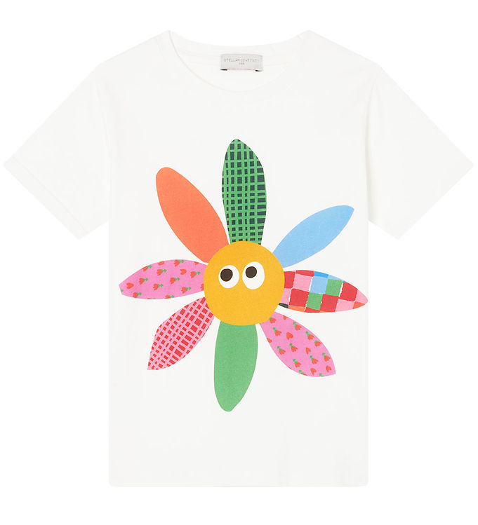 14: Stella McCartney Kids T-shirt - Off White m. Blomst