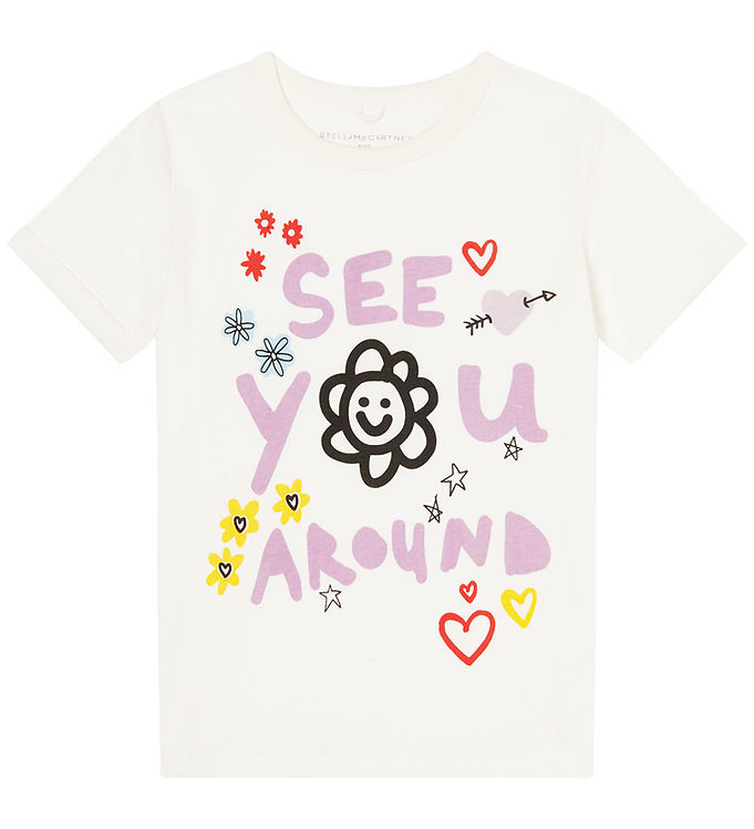 Stella McCartney Kids T-shirt - Off White m. Print