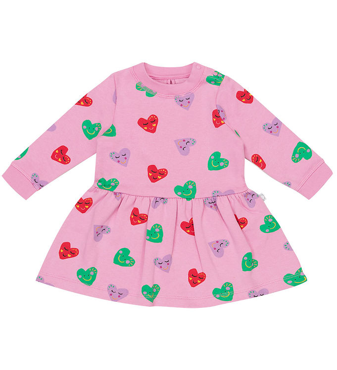 2: Stella McCartney Kids Sweatkjole - Rosa m. Hjerter