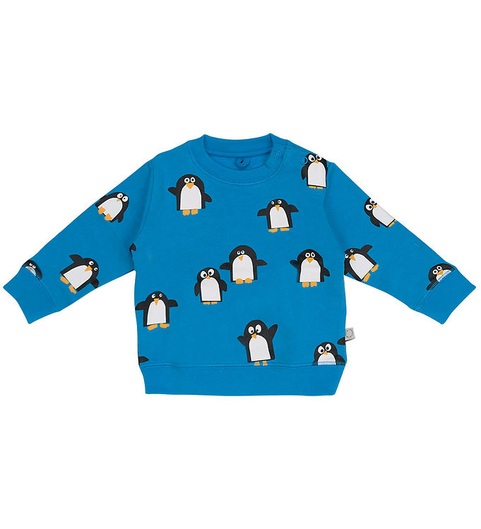 Stella McCartney Kids Sweatshirt - Blå m. Pingviner