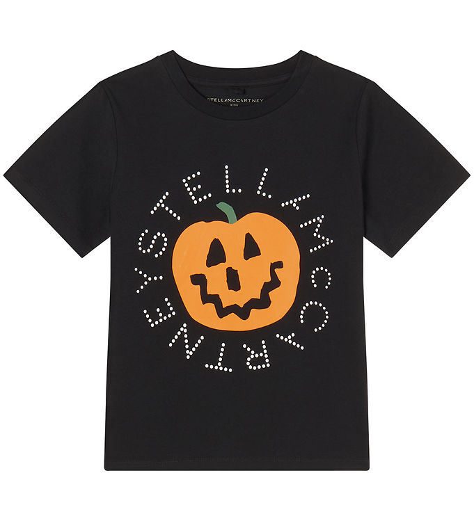 #3 - Stella McCartney Kids T-shirt - Sort m. Græskar
