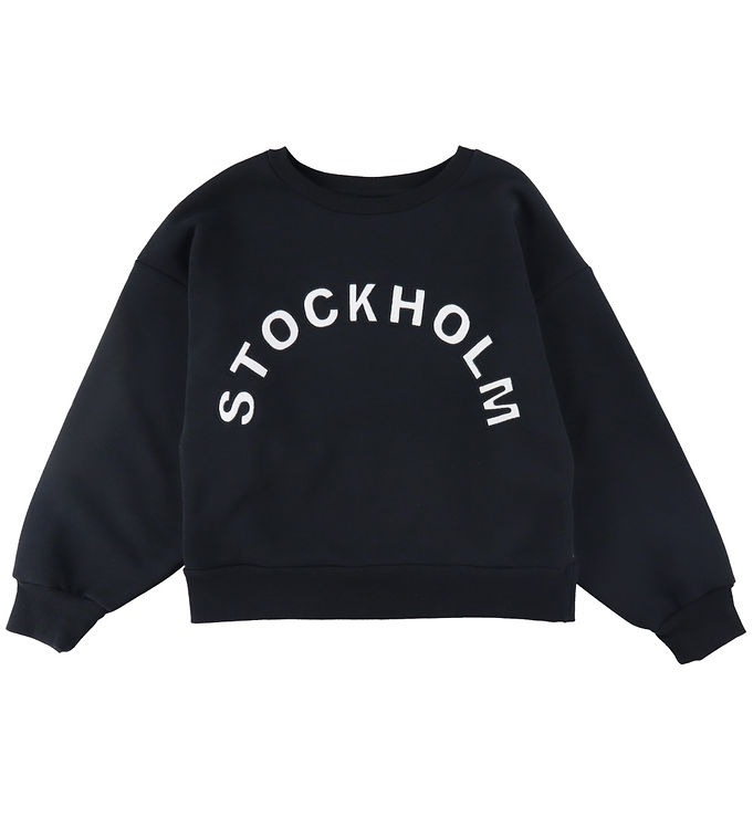 4: LMTD Sweatshirt - NlfKynthe - Sort/Hvid m. Tekst