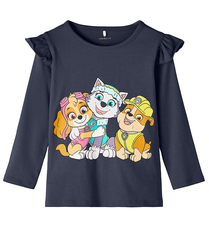 fugl Procent angivet Name It Bluse - NmfJebina Paw Patrol - Dark Sapphire m. Print