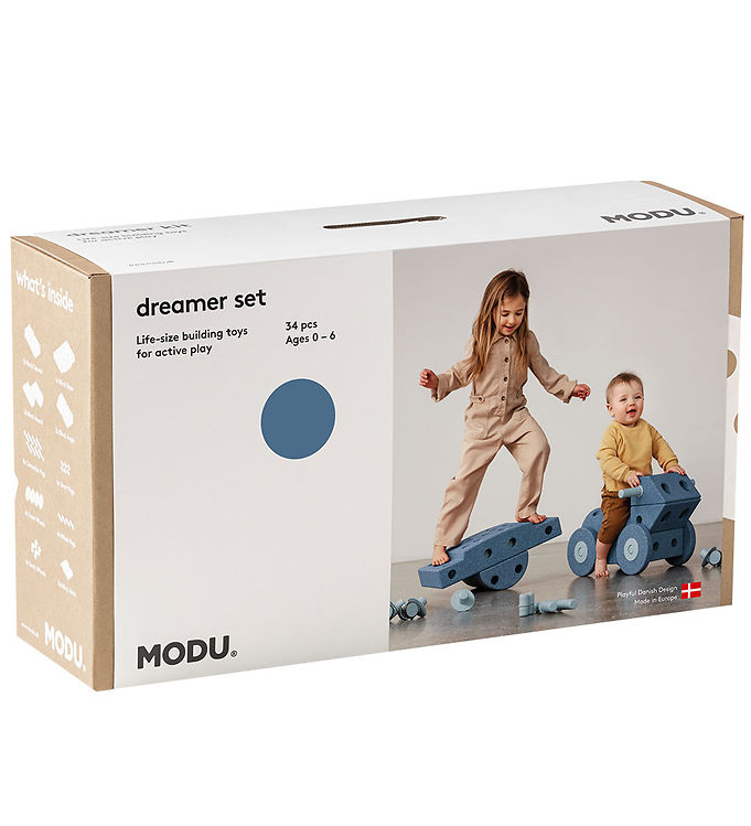 MODU Dreamer Sæt - 34 Dele Deep Blue/Sky Blue unisex