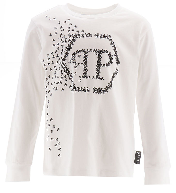 Philipp Plein Bluse Optical White Print