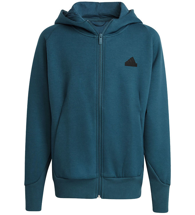 adidas Performance Cardigan - Petroleum m. Sort