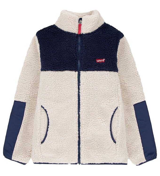 Levis Fleecejakke - Teddy - Colorblocked Sherpa - Rainy Day