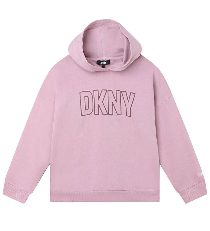 DKNY Hættetrøje - Lilla m. Print