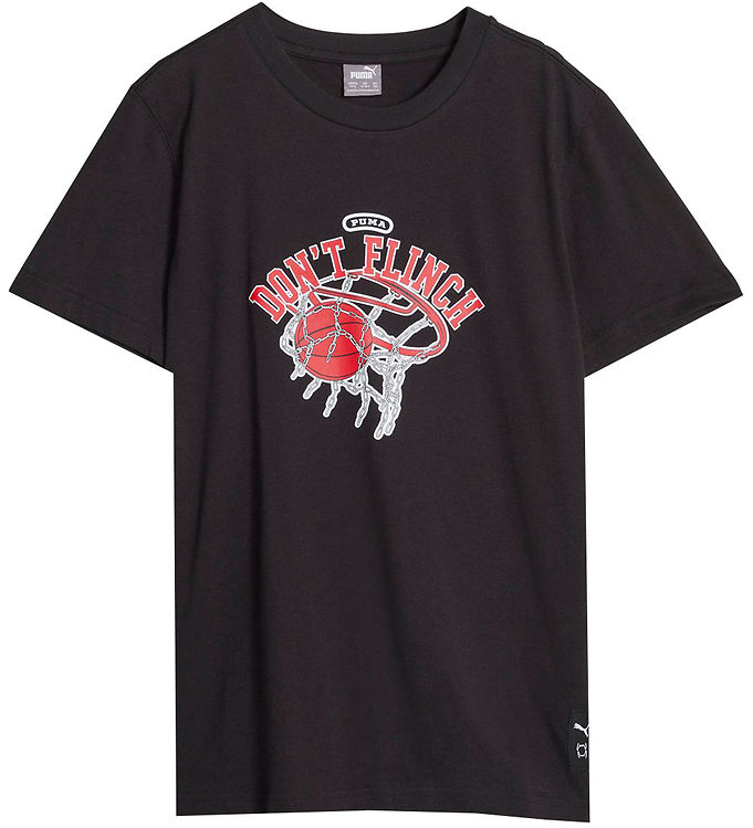 7: Puma T-shirt - Basketball Graphic - Sort m. Rød
