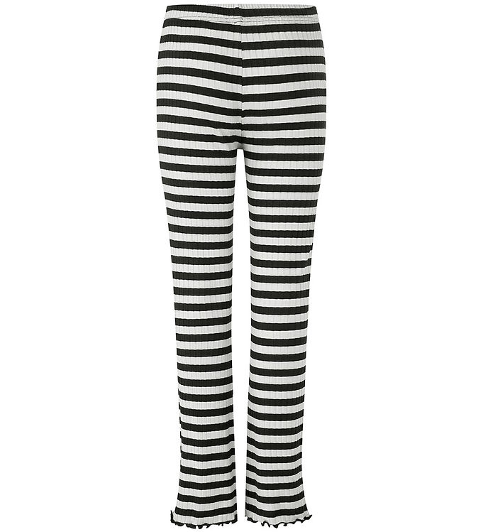 Mads Nørgaard Leggings - Lala - Black/Vanilla Ice