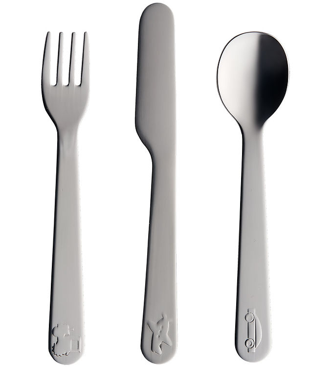 4: Liewood Børnebestik - Nadine Cutlery Set - Kørertøjer - Steel