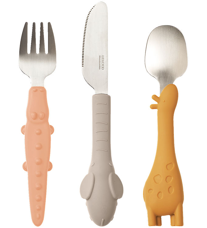 10: Liewood Børnebestik - Tove Cutlery Set - Tuscany Rose Mix