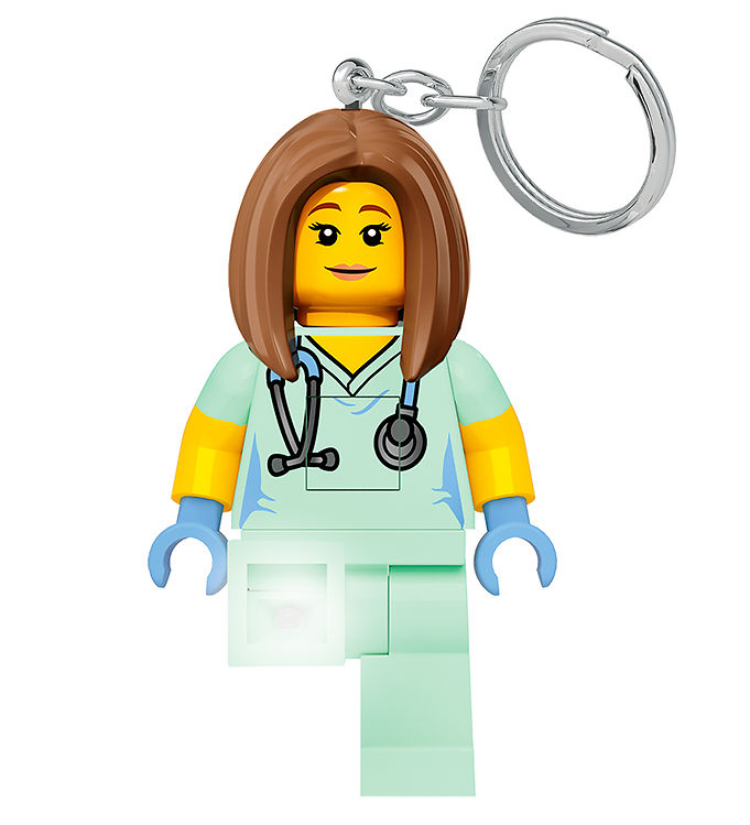 LEGO® Nøglering m. Lommelygte - Nurse unisex
