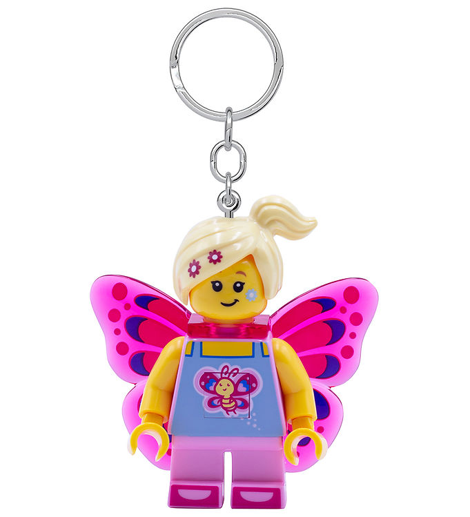 LEGO® Nøglering m. Lommelygte - LEGO® Butterfly Girl