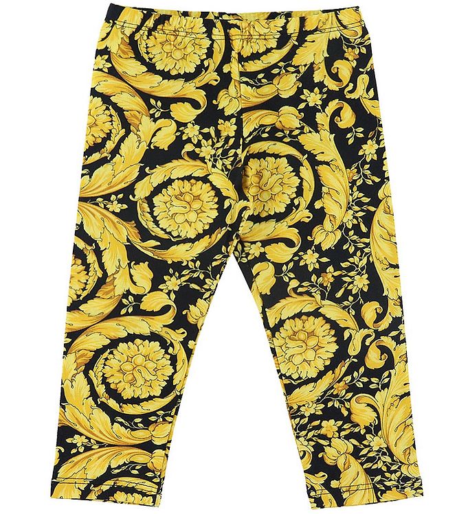 5: Versace Leggings - Baroque - Sort/Guld