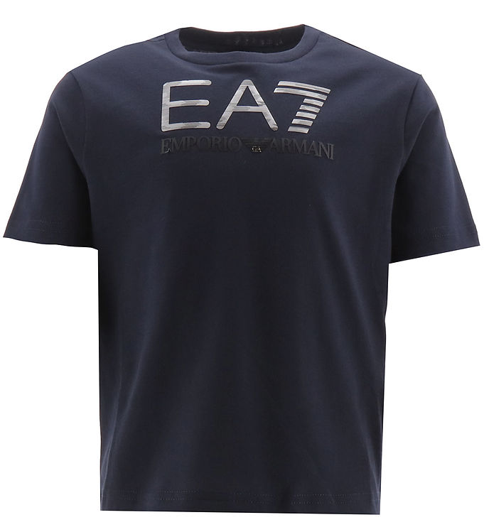 Billede af EA7 T-shirt - Navy m. Sølv
