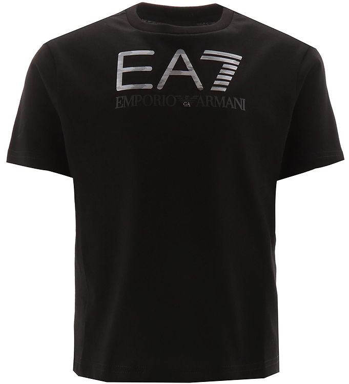 13: EA7 T-shirt - Sort m. SØlv
