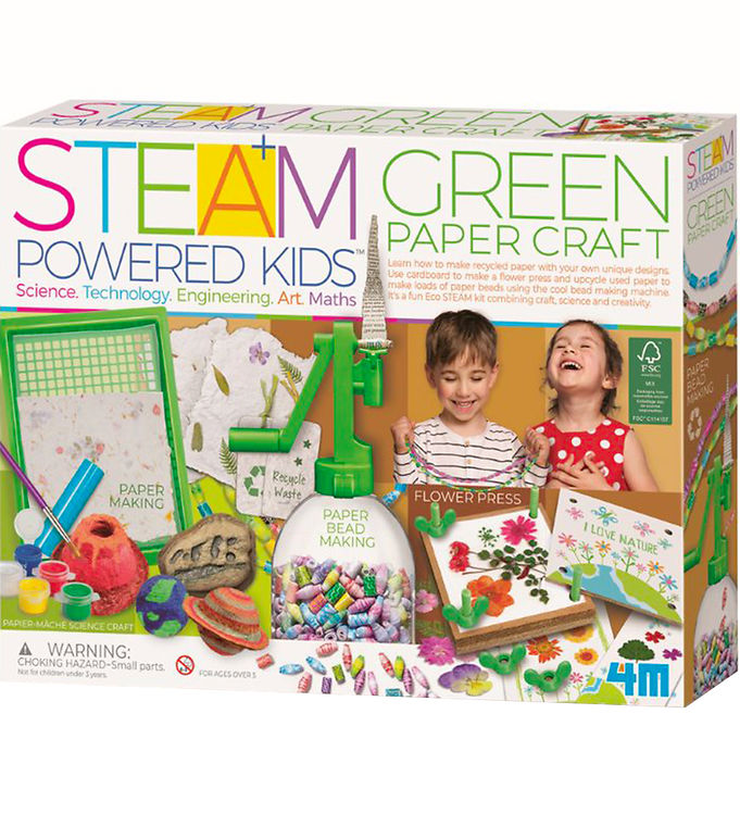 Billede af 4M Genbrugspapir Sæt - STEAM Powered Kids - Green Paper Craft