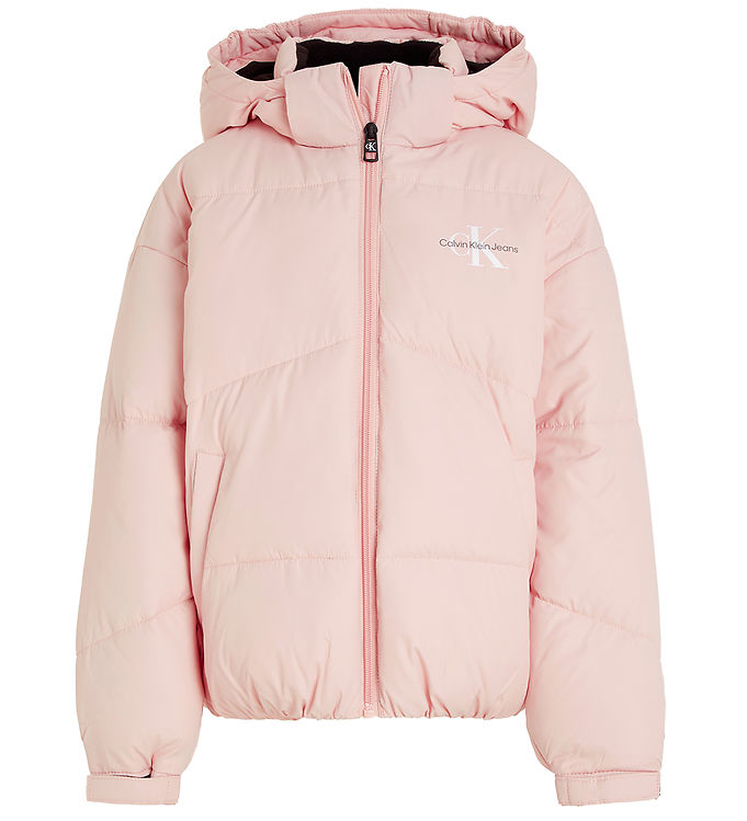 #3 - Calvin Klein Dynejakke - CK Short Puffer - Rose Clay