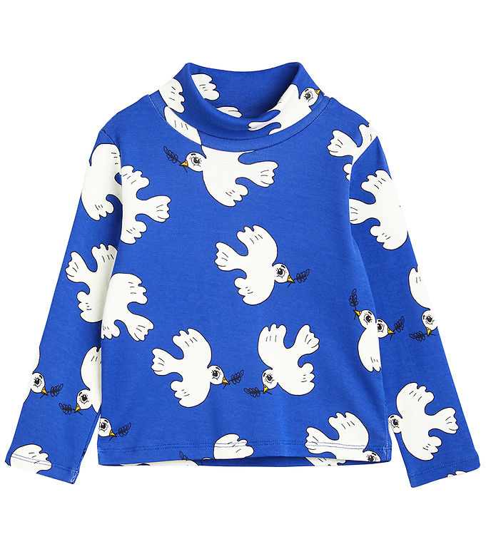 Mini Rodini x Wrangler Bluse - Peace Dove - Blå