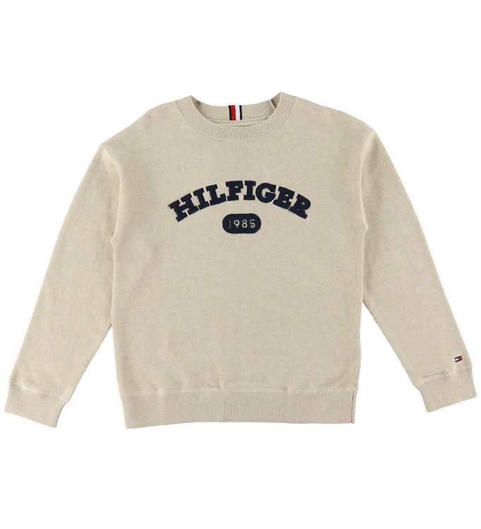 #3 - Tommy Hilfiger Bluse - Strik - Terry Knit - Cashmere Creme