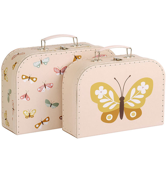 #3 - A Little Lovely Company Kuffertsæt - 2 stk. - Butterflies