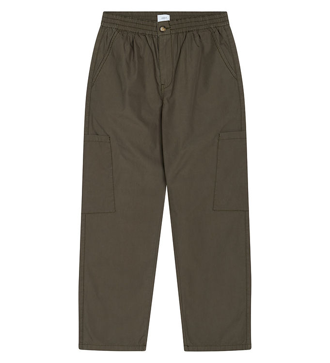 Grunt Bukser - Marquis Loose Tapered - Armygrøn