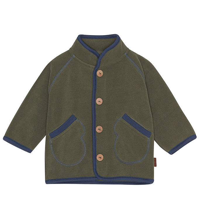 4: Uli fleecejakke - Dusty Green - 68