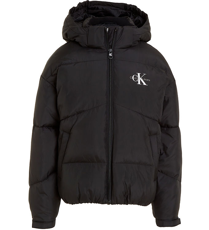 #3 - Calvin Klein Dynejakke - CK Short Puffer - Sort