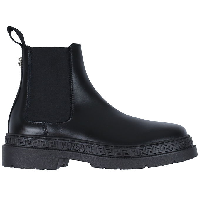 Billede af Versace Støvler - Chelsea Calf - Black/Palladium