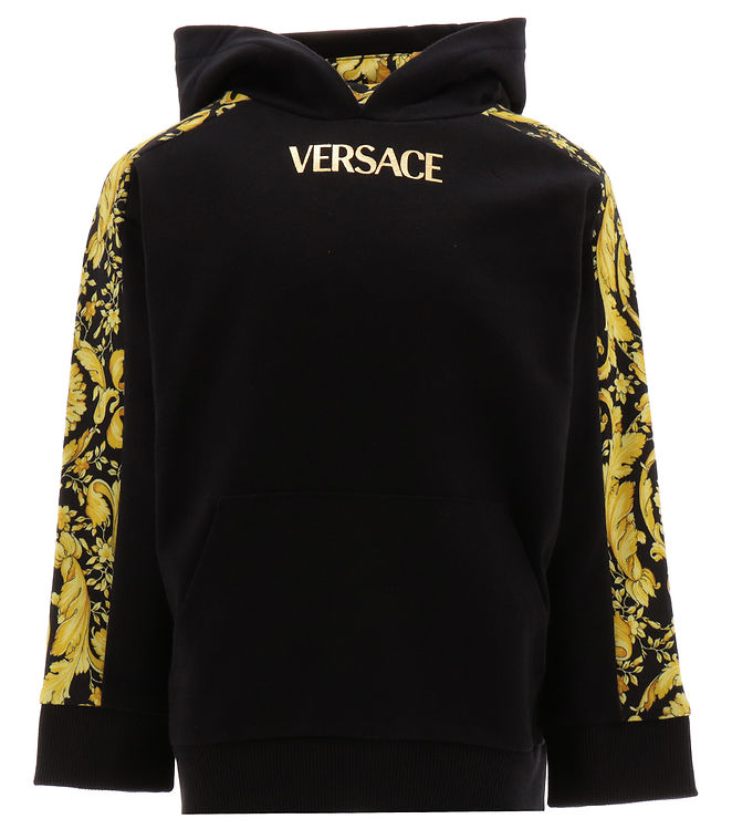 Versace Hættetrøje Barocco Sort M. Guld
