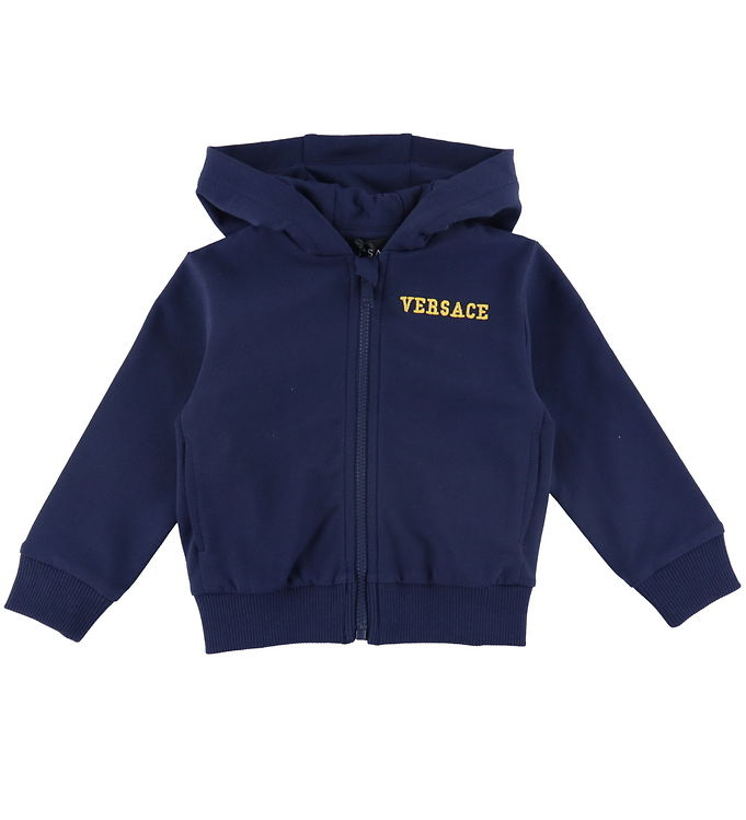 5: Versace Cardigan - Navy m. Guld