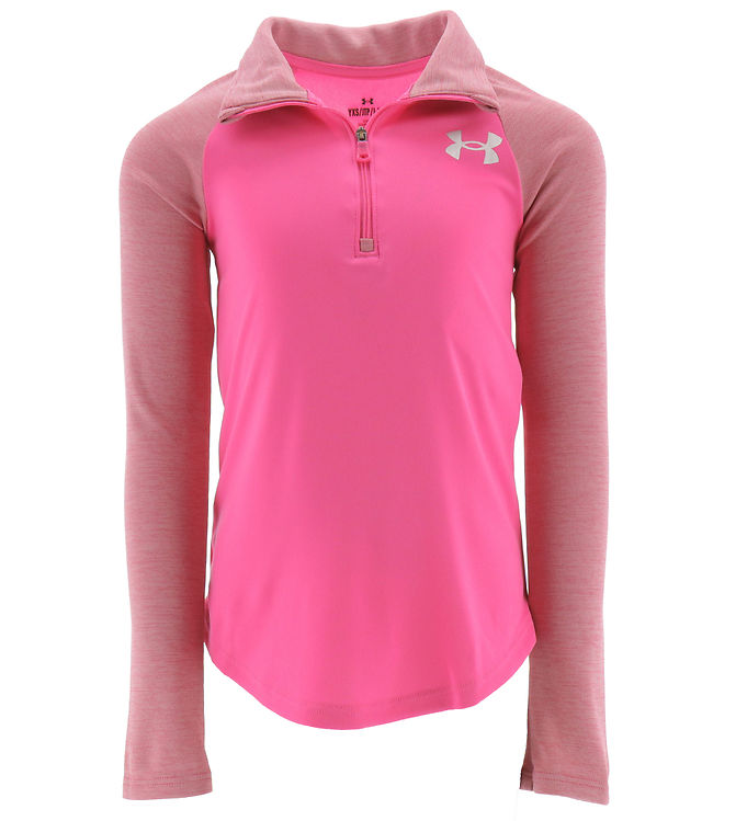 12: Under Armour Bluse - Tech Graphic 1/2 Zip - Rebel Pink