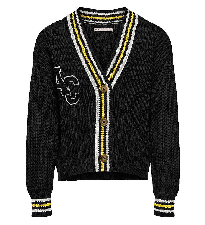 Billede af Kids Only Cardigan - Strik - KogFia - Black/w. Cloud d