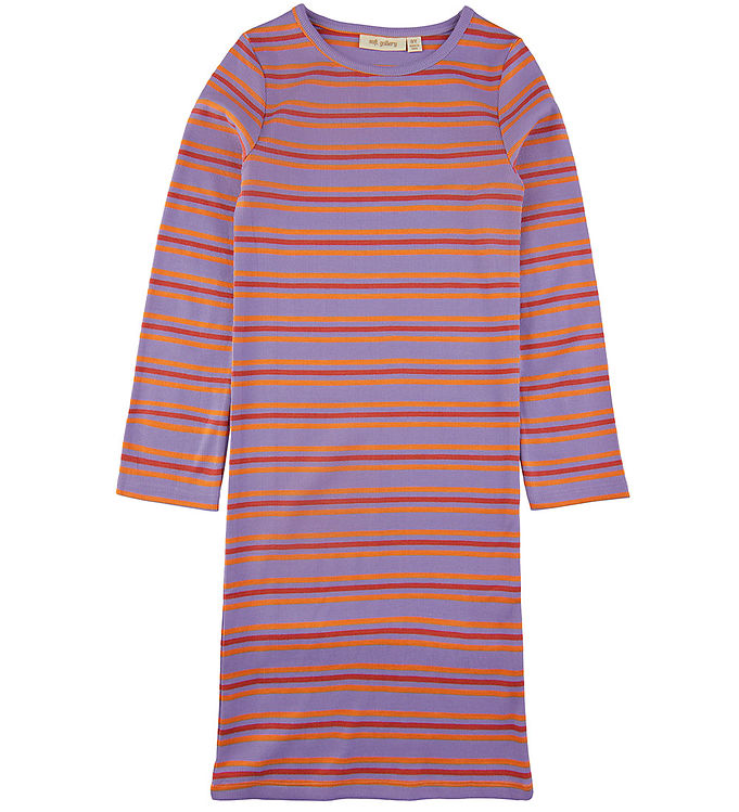 Soft Gallery - Bella YD Stripe LS Dress, SG2245 - Violet Tulip - 116